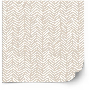 Tiles Sticker -  Herringbone Decals / Beige and White / 24 pcs