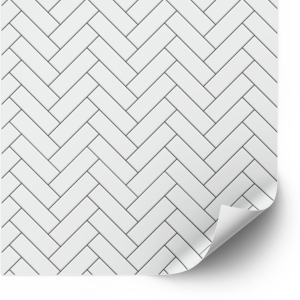 Tiles Sticker -  Herringbone Decals /  Grey / 24 pcs