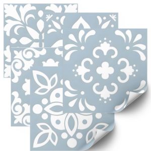 Tiles Sticker - Blue and Grey / 24 pcs