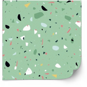 Tiles Sticker - Green Terrazzo / 24 pcs
