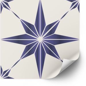  Tiles Sticker - Blue Peel and Stick Tile / 24 pcs