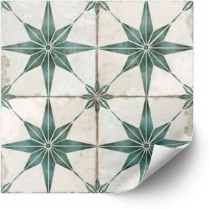  Tiles Sticker - Green Peel and Stick Tile / 24 pcs
