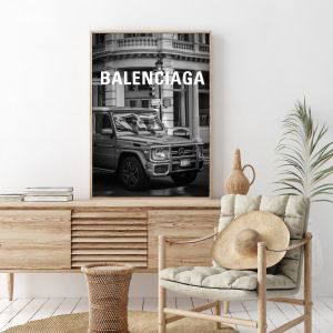 Poster -  Car Fashion Poster / Balenciaga