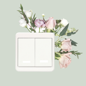 Switch Sticker - Pink and White Flowers