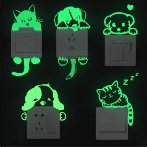 Switch Sticker - Cats and Dogs / Glow in the Dark