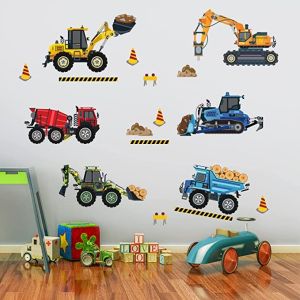 Wallsticker -  Construction Vehicles / Trucks and  Diggers