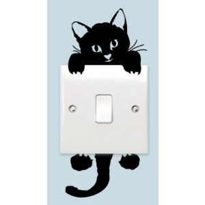 Wallsticker - Black Cat / Lamp Decoration